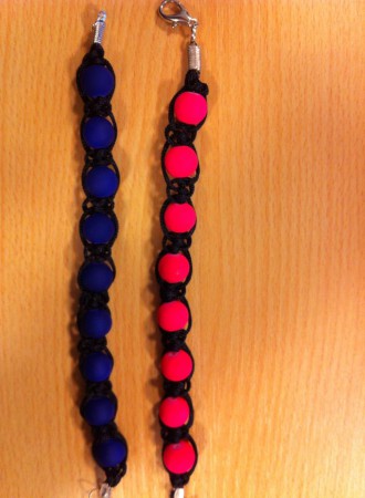 mooie shamballa in neon kleuren